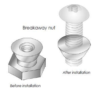 UNIRAC 030003C Break Away Nut