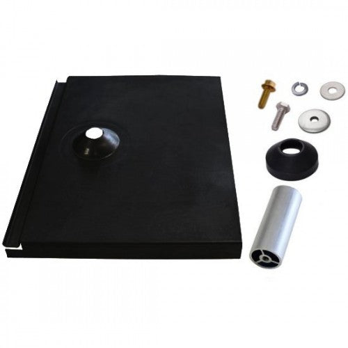 Quick Mount PV QMTR-F3.25-B-12 Black Flat Tile Flashing