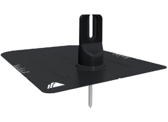 Iron Flash Ridges IronRidge FF2-01-B2 FlashFoot2 Black Comp Shingle Flashing. – US Solar ...