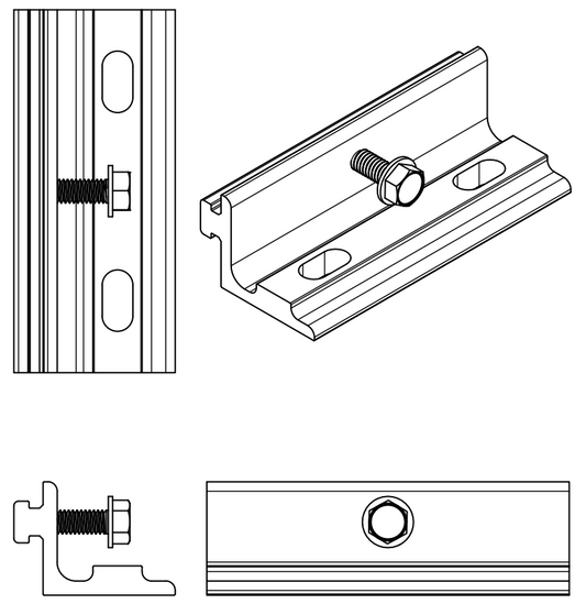 Unirac U-LA 403216M 2' Mounting Bracket