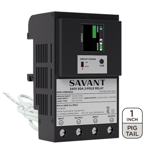 Savant GPM-H1R60240-21 1 In Single 60A Power Module Pigtail