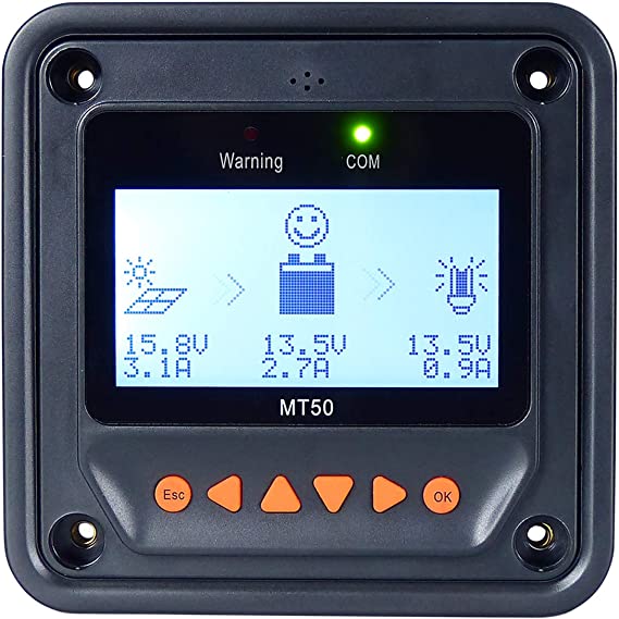 Remote Meter EPEVER MPPT MT50 Remote Meter for Solar Charge Controllers. – US Solar ...