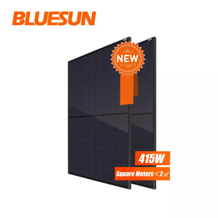 Bluesun - 415W - Black Mono-Facial Perc Solar Panel - US Solar Supplier - BSM415M10-54HPH - Pallet Only