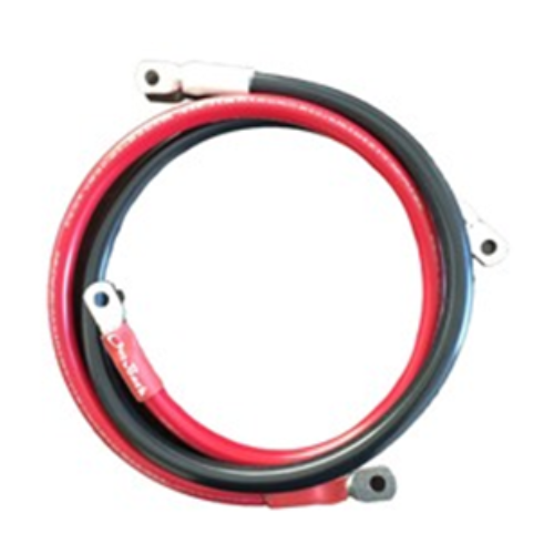 OutBack Power FLEXware FW-CABLE250-36R 250A 36-inch 4/0 AWG DC Ring Terminal Cable w/ Red Heat Shrink