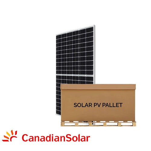 Canadian Solar Inc. HiKu CS3W-445 Silver Frame 144 Mono Cells- Pallet Quantity - 27 Solar Panels