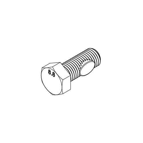 Ironridge GM-HSHW-01-M1 Ground Screw Attachment Bolt, Hex Head W/ Thread Loc