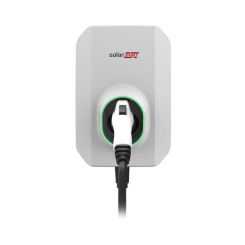 SolarEdge SE-EV-SA-KIT-LJ40P 40A 240VAC AC Level 2 Smart EV Charger w/ 25ft Cable & Holder