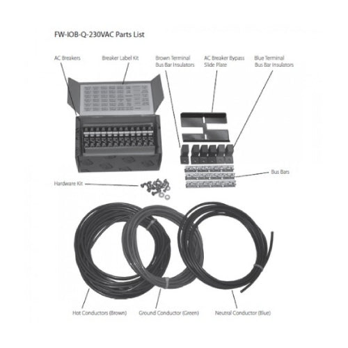 OutBack FW-IOB-Q-230VAC FlexWare Quad Inverter Input/Output/Bypass Kit