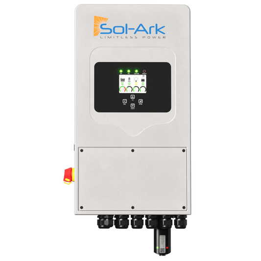 Sol-Ark 5K-1P-N 5kW 120/230V hybrid inverter front view